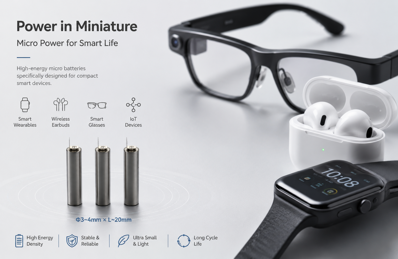Dlyfull Introduces DCG-420 Pin Type Lithium-Ion Battery for Next-Gen Wearables